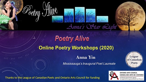 Anna Yin’s online poetry alive workshops for schools and Haiku workshop